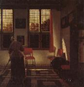 Pieter Janssens Elinga A Dutch Interior USA oil painting artist